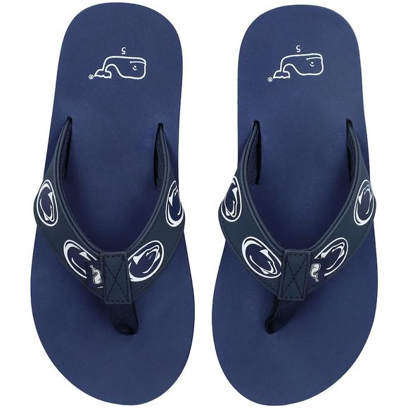 Penn State Nittany Lions Vineyard Vines Men\'s Navy  White Flip Flops  Size 14 main image 3